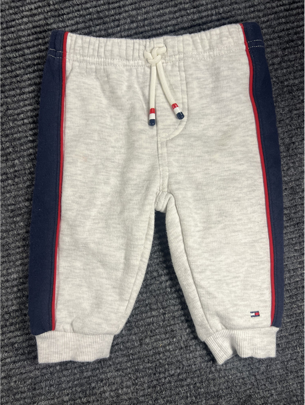 Tommy Hilfiger Baby Boys Grey Crew Neck Sweatshirt and Jogger Set, 3-6 Months - Picture 9 of 12